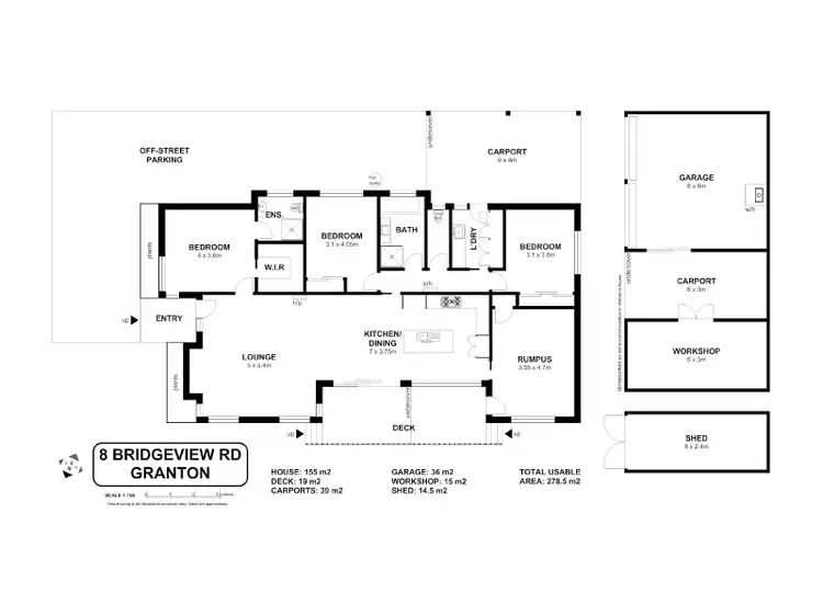 Floorplan of Homely house listing, 8 Bridgeview Road, Granton TAS 7030