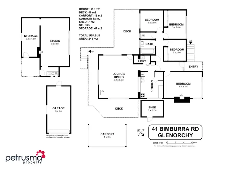 Floorplan of Homely house listing, 41 Bimburra Road, Glenorchy TAS 7010