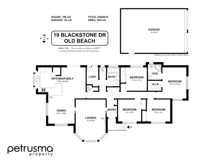 Floorplan of Homely house listing, 19 Blackstone Drive, Old Beach TAS 7017