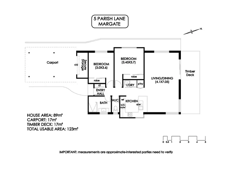 Floorplan of Homely house listing, 5 Parish Lane, Margate TAS 7054