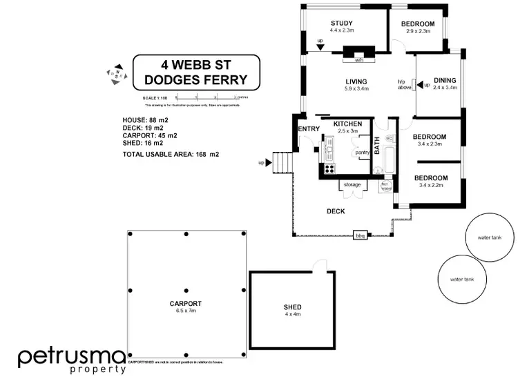 Floorplan of Homely house listing, 4 Webb Street, Dodges Ferry TAS 7173