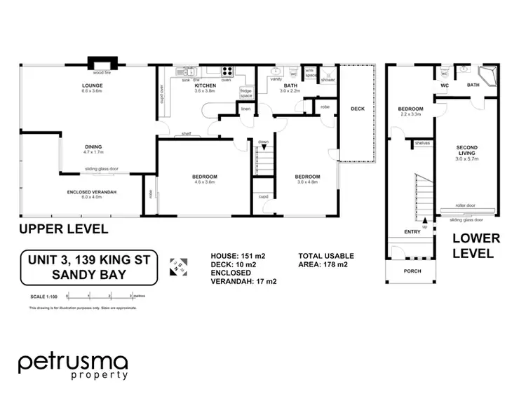 Floorplan of Homely unit listing, 3/139 King Street, Sandy Bay TAS 7005
