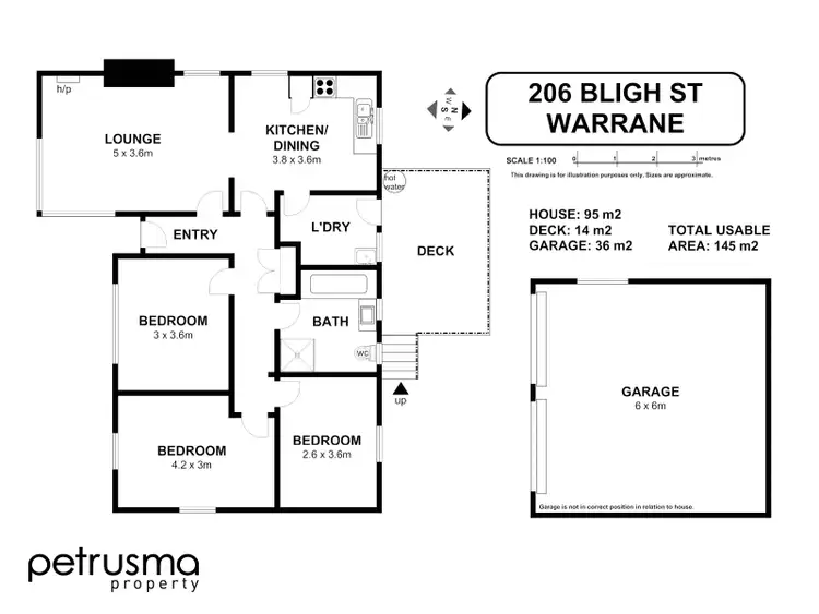Floorplan of Homely house listing, 206 Bligh Street, Warrane TAS 7018