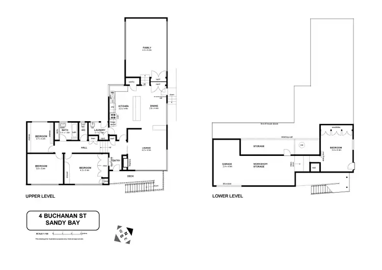 Floorplan of Homely house listing, 4 Buchanan Avenue, Sandy Bay TAS 7005
