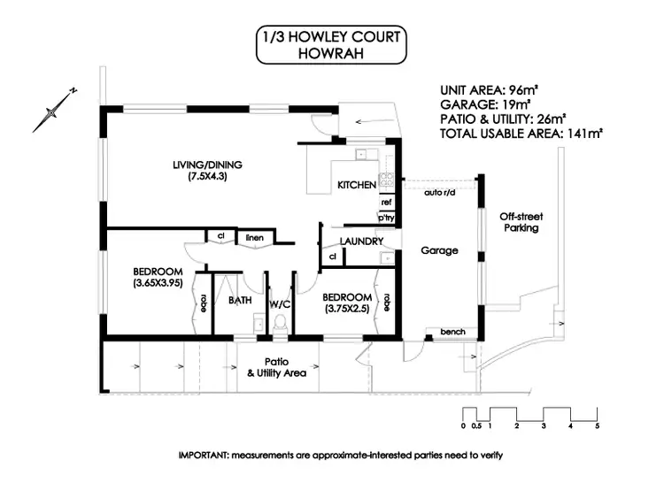 Floorplan of Homely villa listing, 1/3 Howley Court, Howrah TAS 7018