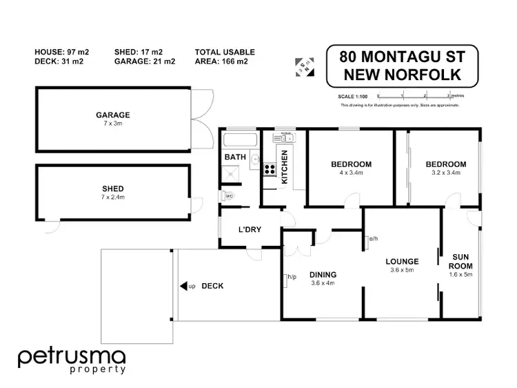 Floorplan of Homely house listing, 80 Montagu Street, New Norfolk TAS 7140