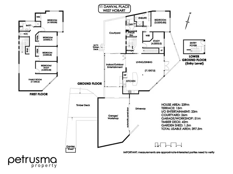 Floorplan of Homely house listing, 11 Danval Place, West Hobart TAS 7000