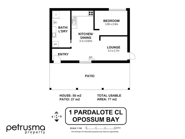 Floorplan of Homely land listing, 1 Pardalote Close, Opossum Bay TAS 7023