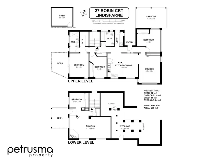 Floorplan of Homely house listing, 27 Robin Court, Lindisfarne TAS 7015
