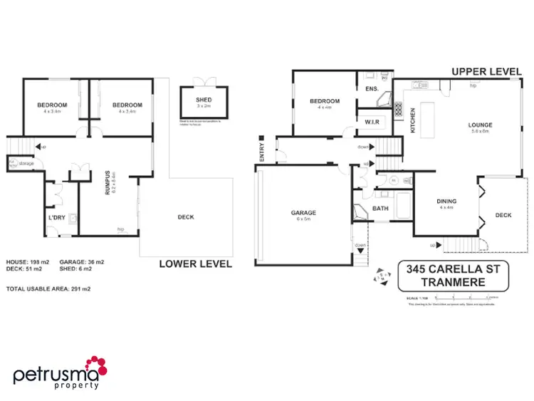 Floorplan of Homely house listing, 345 Carella Street, Tranmere TAS 7018
