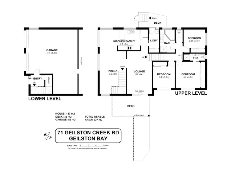 Floorplan of Homely house listing, 71 Geilston Creek Road, Geilston Bay TAS 7015