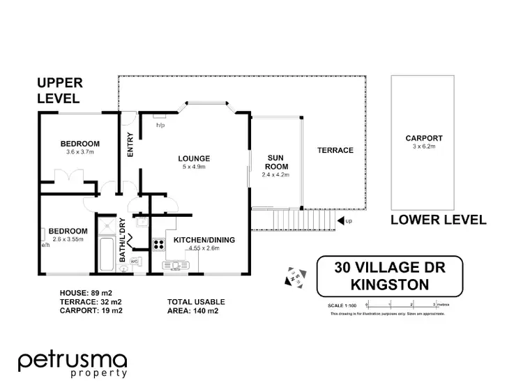 Floorplan of Homely unit listing, 30 Village Drive, Kingston TAS 7050