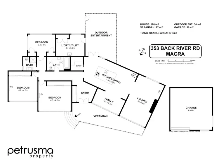 Floorplan of Homely house listing, 353 Back River Road, Magra TAS 7140
