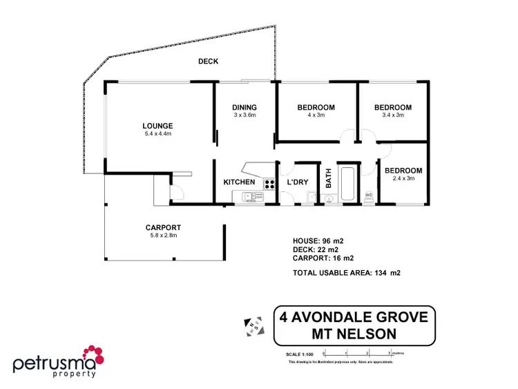 Floorplan of Homely house listing, 4 Avondale Grove, Mount Nelson TAS 7007