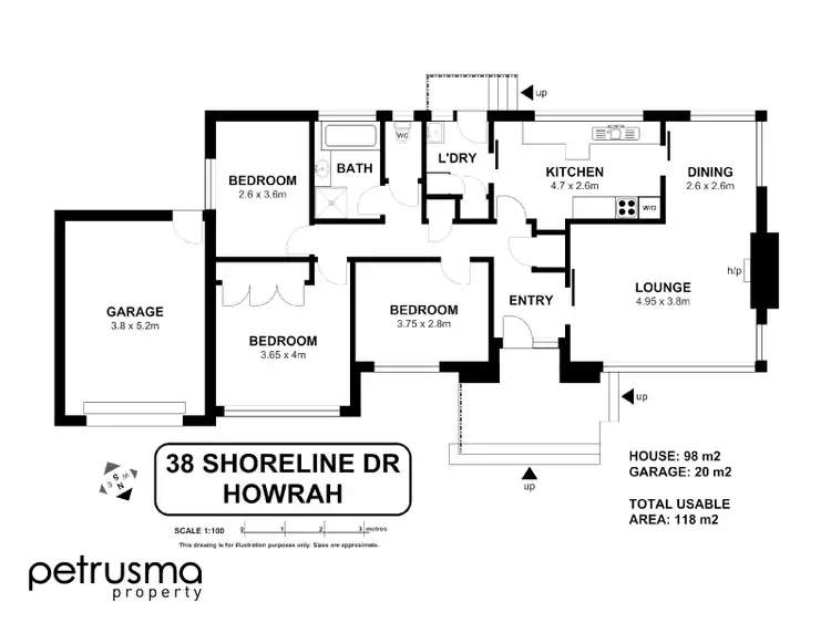 Floorplan of Homely house listing, 38 Shoreline Drive, Howrah TAS 7018