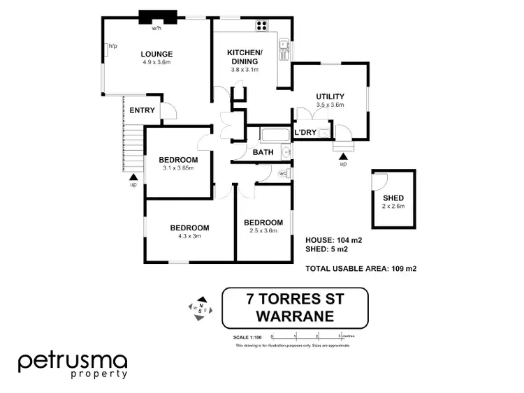 Floorplan of Homely house listing, 7 Torres Street, Warrane TAS 7018