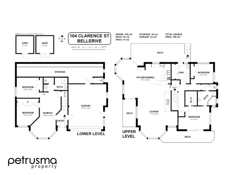 Floorplan of Homely house listing, 104 Clarence Street, Bellerive TAS 7018