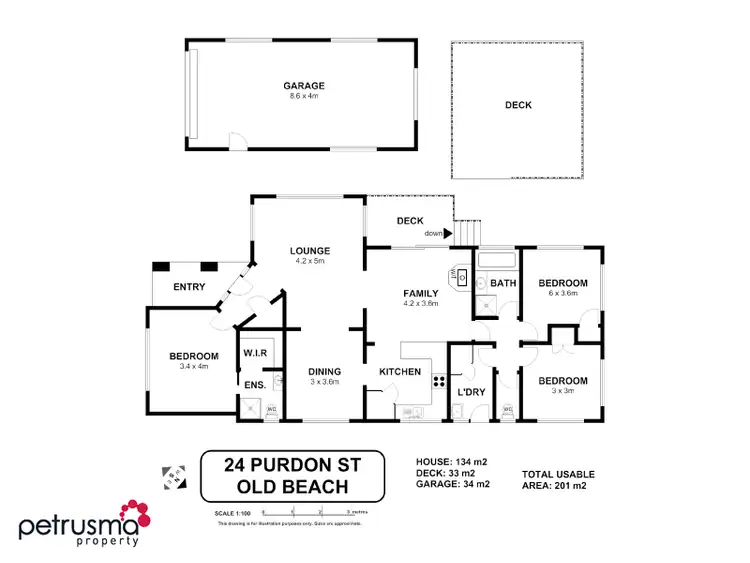Floorplan of Homely house listing, 24 Purdon Street, Old Beach TAS 7017