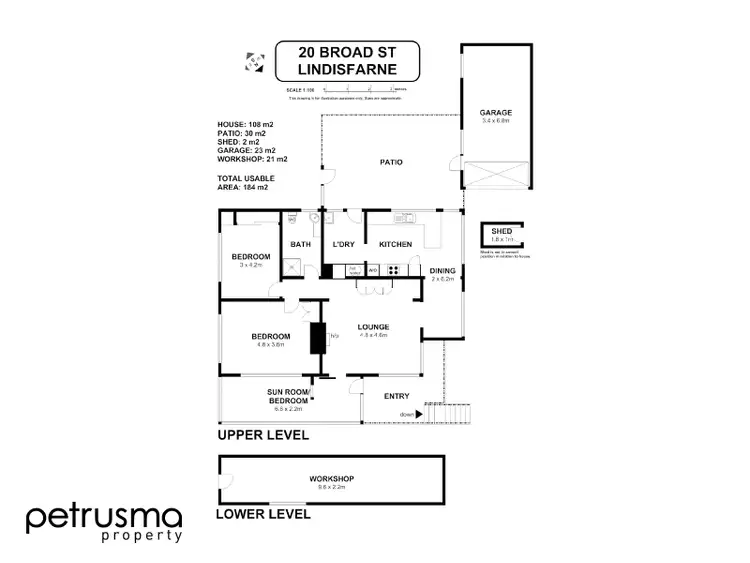 Floorplan of Homely house listing, 20 Broad Street, Lindisfarne TAS 7015