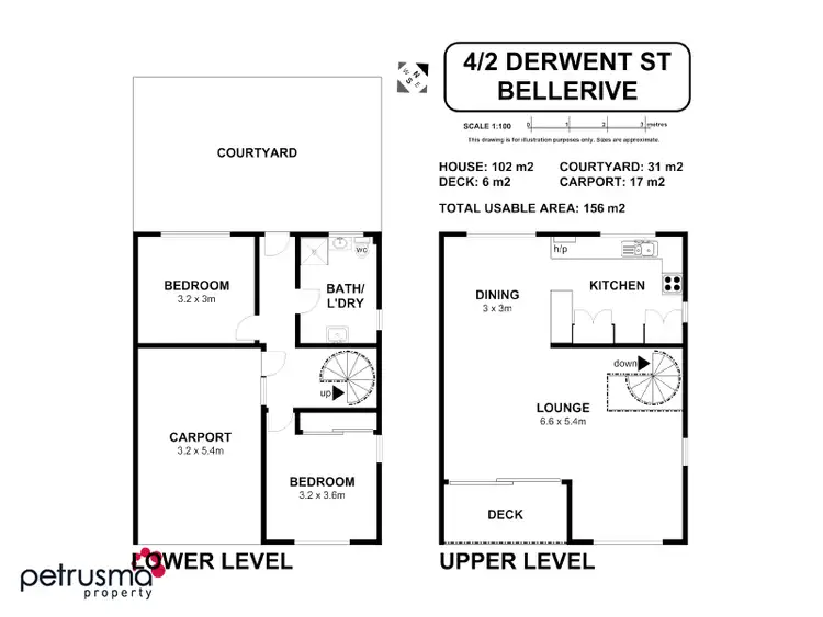 Floorplan of Homely unit listing, 4/2 Derwent Street, Bellerive TAS 7018