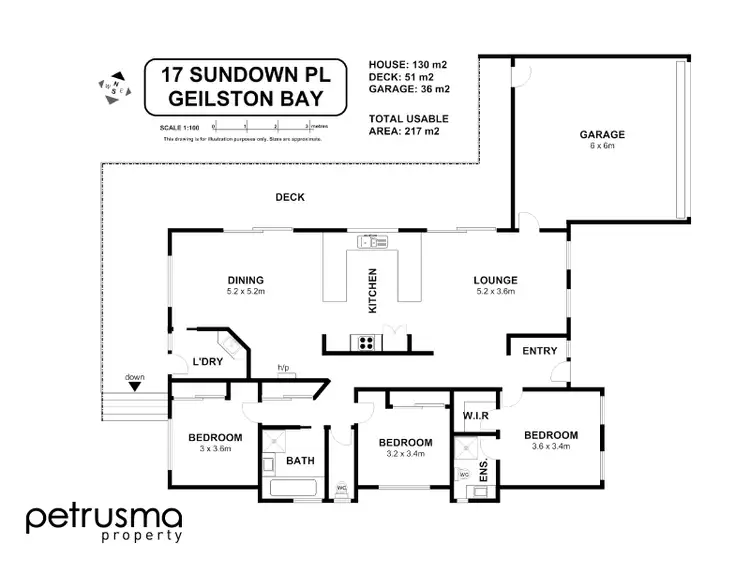 Floorplan of Homely house listing, 17 Sundown Place, Geilston Bay TAS 7015