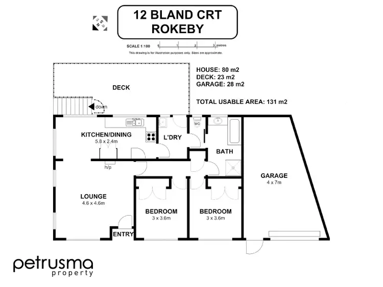 Floorplan of Homely house listing, 12 Bland Court, Rokeby TAS 7019