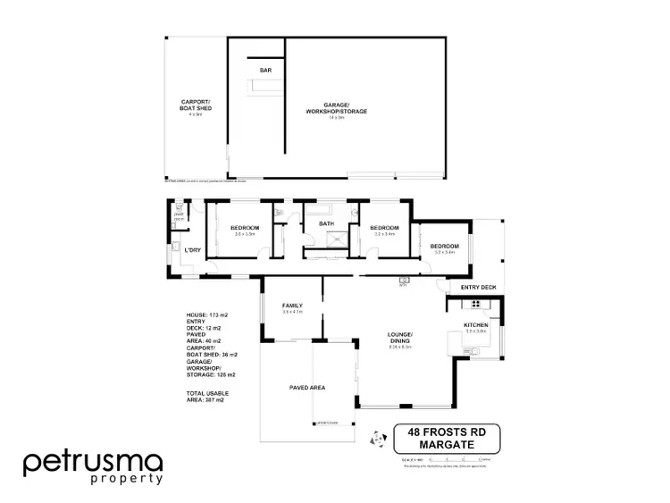 Floorplan of Homely house listing, 48 Frosts Road, Margate TAS 7054