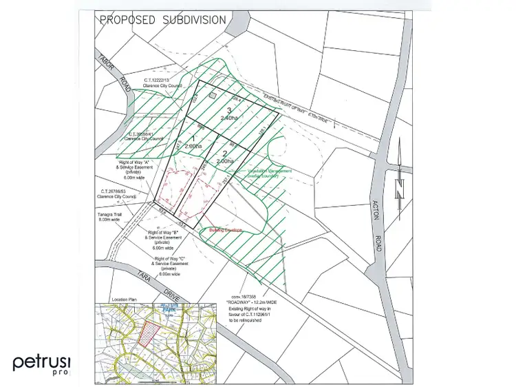 Floorplan of Homely land listing, Lots/1 and 2 off Tara Drive, Acton Park TAS 7170
