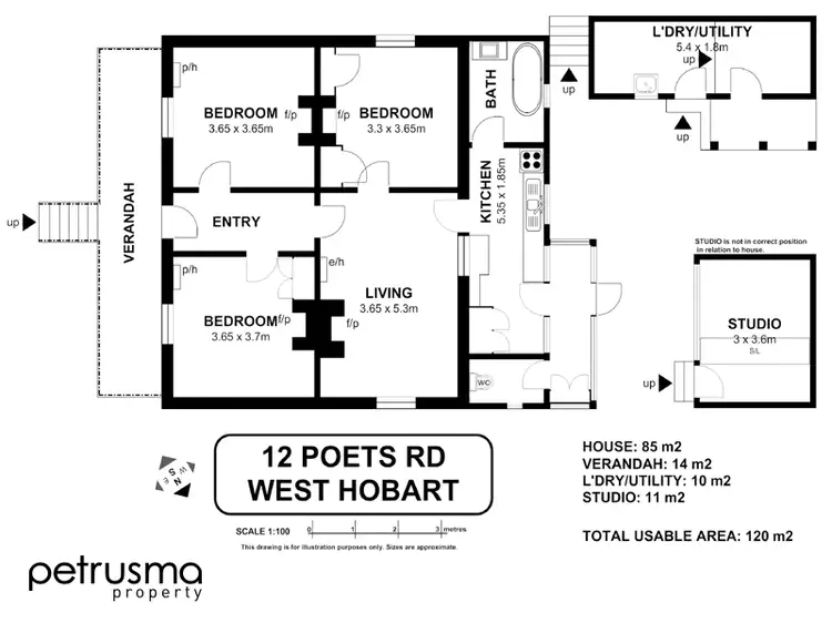 Floorplan of Homely house listing, 12 Poets Road, West Hobart TAS 7000
