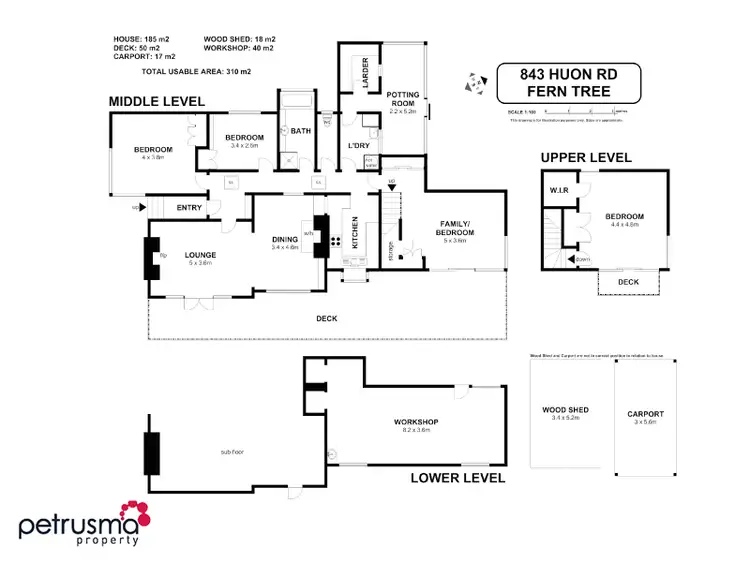 Floorplan of Homely house listing, 843 Huon Road, Fern Tree TAS 7054