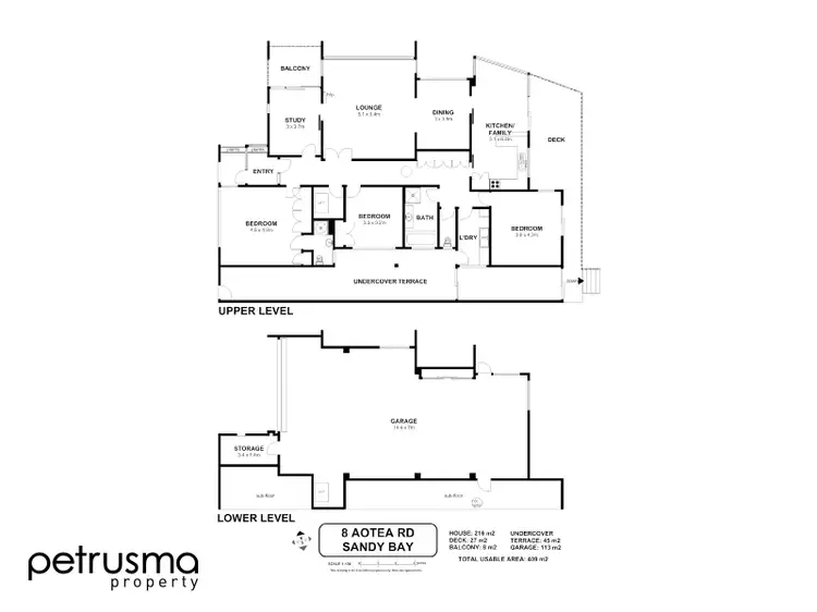 Floorplan of Homely house listing, 8 Aotea Road, Sandy Bay TAS 7005