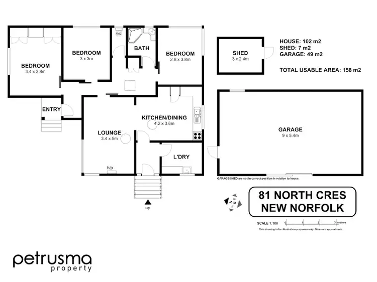 Floorplan of Homely house listing, 81 North Crescent, New Norfolk TAS 7140
