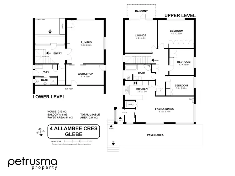 Floorplan of Homely house listing, 4 Allambee Crescent, Glebe TAS 7000