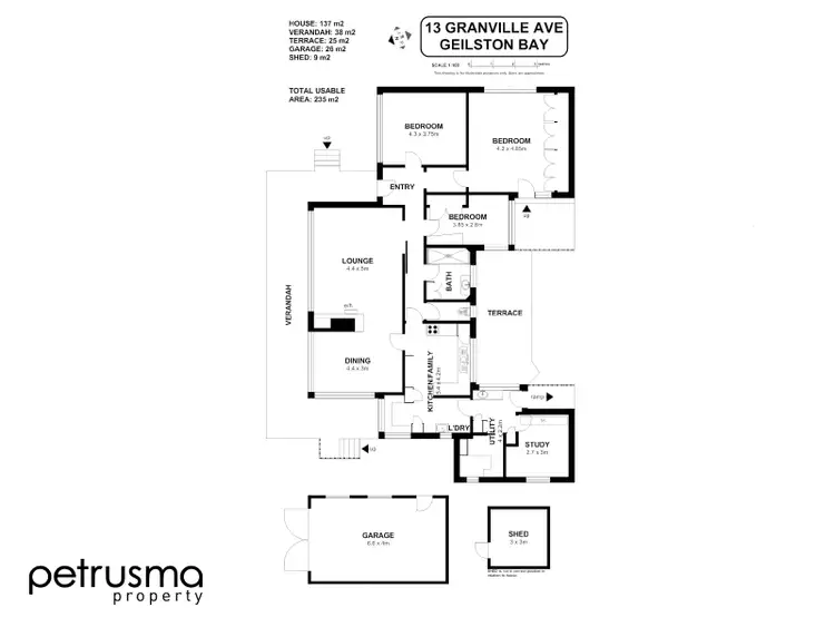 Floorplan of Homely house listing, 13 Granville Avenue, Geilston Bay TAS 7015