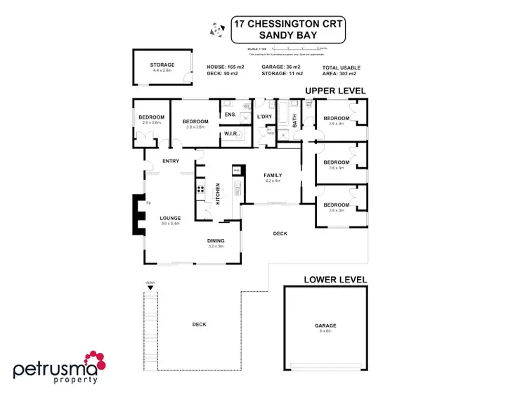 Floorplan of Homely house listing, 17 Chessington Court, Sandy Bay TAS 7005