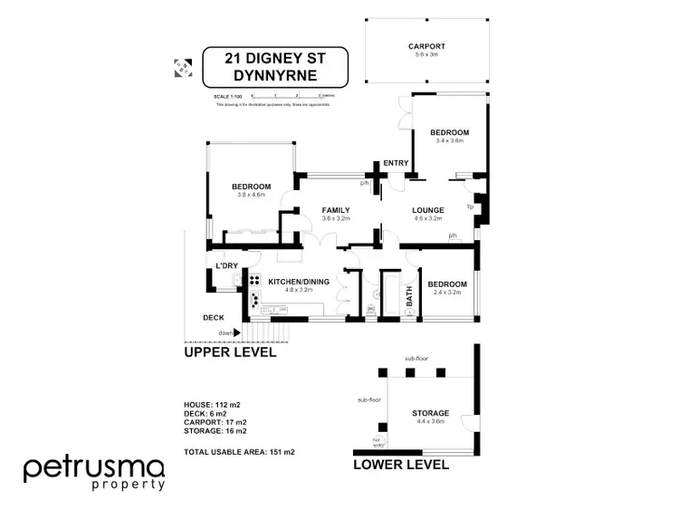 Floorplan of Homely house listing, 21 Digney Street, Dynnyrne TAS 7005