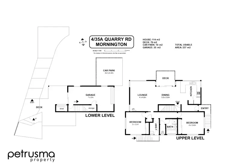 Floorplan of Homely unit listing, 4/35A Quarry Road, Mornington TAS 7018