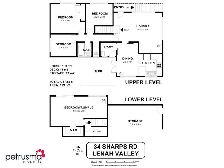Floorplan of Homely house listing, 34 Sharps Road, Lenah Valley TAS 7008
