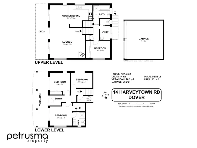 Floorplan of Homely house listing, 14 Harveytown Road, Dover TAS 7117