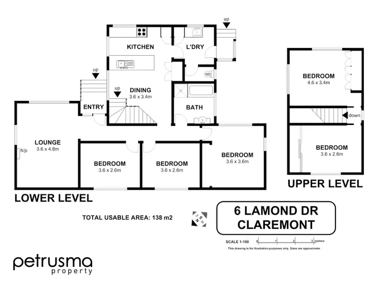 Floorplan of Homely house listing, 6 Lamond Drive, Claremont TAS 7011