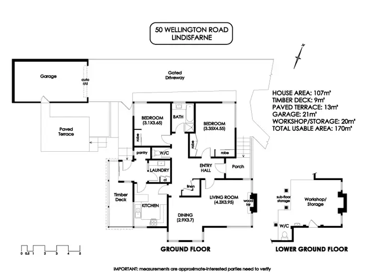 Floorplan of Homely house listing, 50 Wellington Road, Lindisfarne TAS 7015