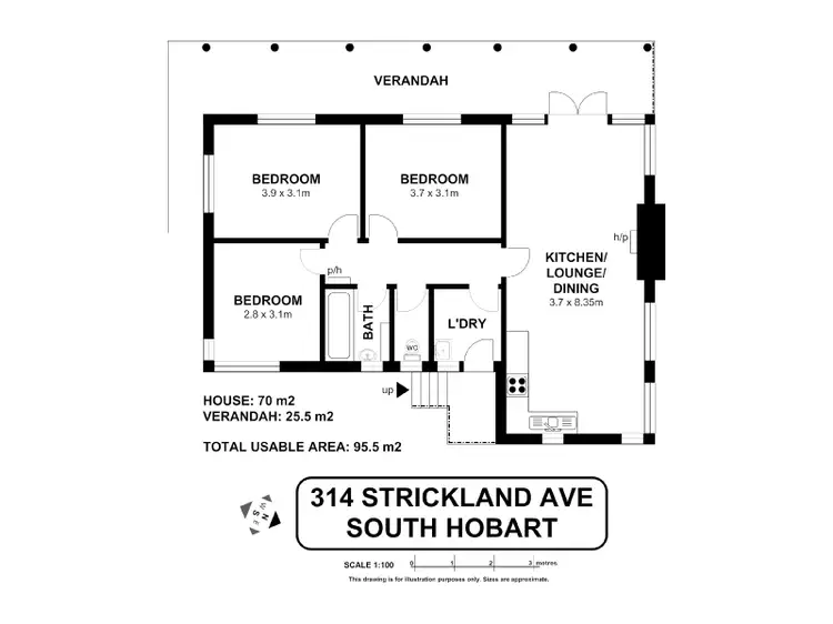 Floorplan of Homely house listing, 314 Strickland Avenue, South Hobart TAS 7004