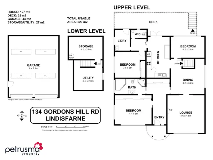 Floorplan of Homely house listing, 134 Gordons Hill Road, Lindisfarne TAS 7015