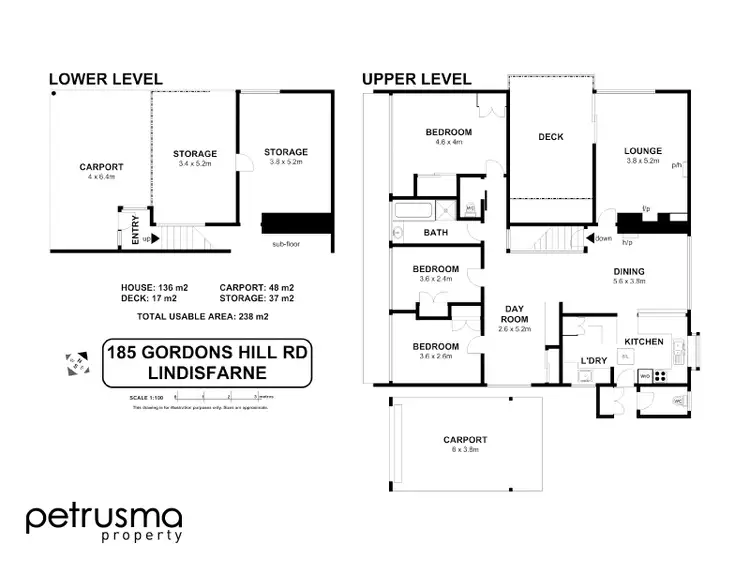 Floorplan of Homely house listing, 185 Gordons Hill Road, Lindisfarne TAS 7015