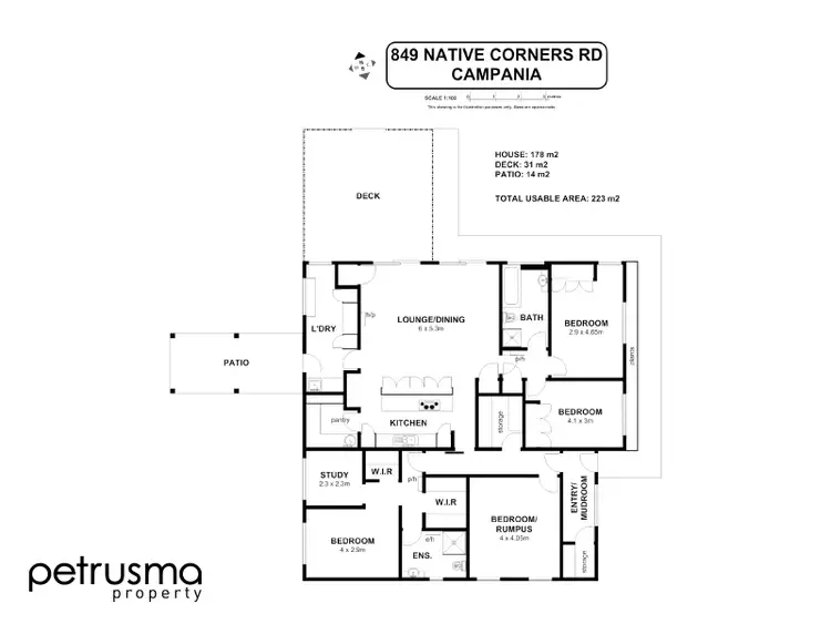 Floorplan of Homely house listing, 849 Native Corners Road, Campania TAS 7026