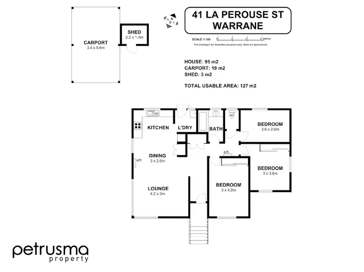 Floorplan of Homely house listing, 41 La Perouse Street, Warrane TAS 7018