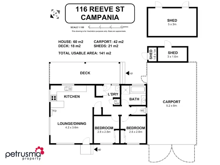 Floorplan of Homely house listing, 116 Reeve Street, Campania TAS 7026