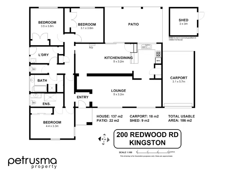 Floorplan of Homely house listing, 200 Redwood Road, Kingston TAS 7050