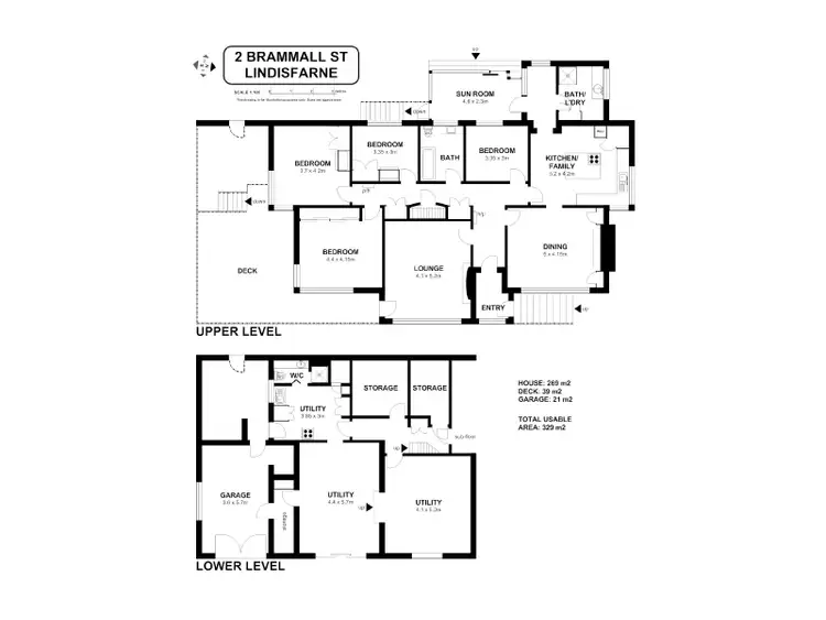 Floorplan of Homely house listing, 2 Brammall Street, Lindisfarne TAS 7015