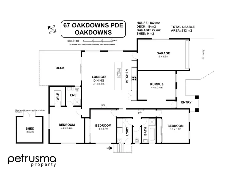 Floorplan of Homely house listing, 67 Oakdowns Parade, Oakdowns TAS 7019